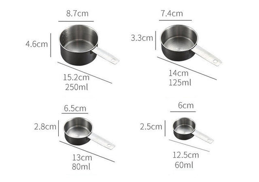 Kitchen Accessories: Stainless Steel Measuring Cup And Spoon Set, Luxurious Stackable Measuring Spoons