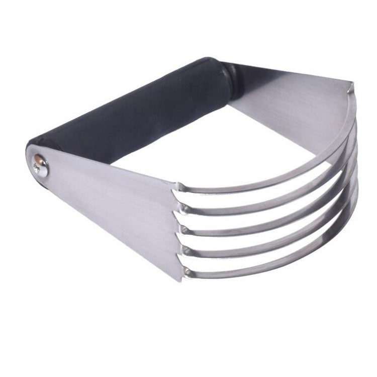 Stainless steel pastry dough knife