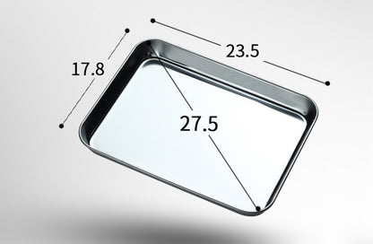 Stainless Steel Steamed Baking Trays With Rectangular Thickened Shallow Tray