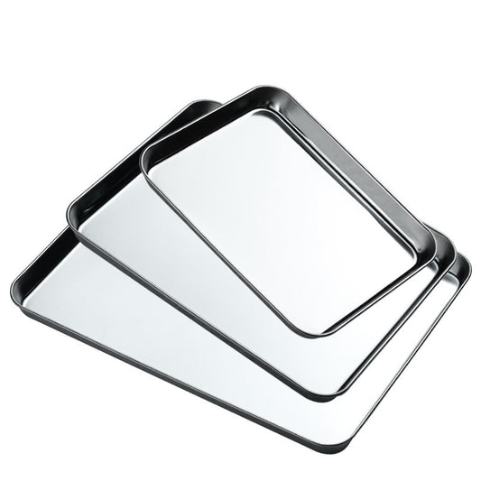 Stainless Steel Steamed Baking Trays With Rectangular Thickened Shallow Tray