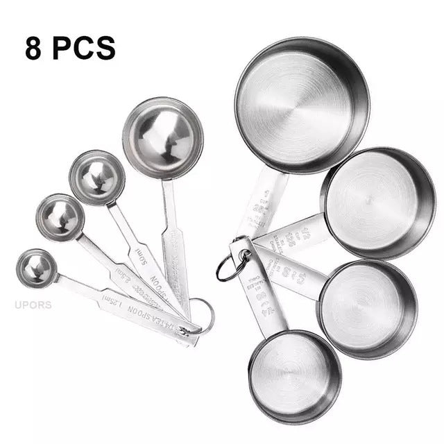 Kitchen Accessories: Stainless Steel Measuring Cup And Spoon Set, Luxurious Stackable Measuring Spoons