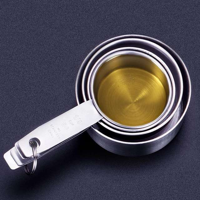 Kitchen Accessories: Stainless Steel Measuring Cup And Spoon Set, Luxurious Stackable Measuring Spoons