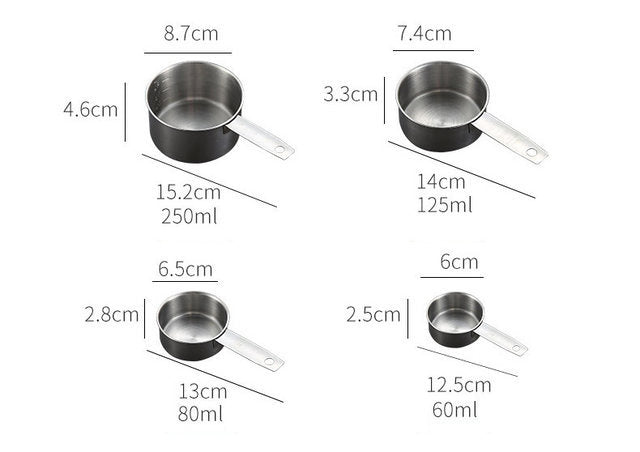 Kitchen Accessories: Stainless Steel Measuring Cup And Spoon Set, Luxurious Stackable Measuring Spoons