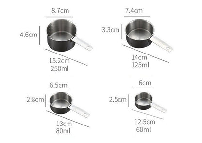Kitchen Accessories: Stainless Steel Measuring Cup And Spoon Set, Luxurious Stackable Measuring Spoons