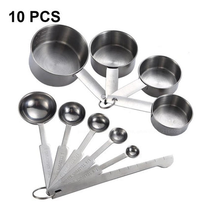 Kitchen Accessories: Stainless Steel Measuring Cup And Spoon Set, Luxurious Stackable Measuring Spoons