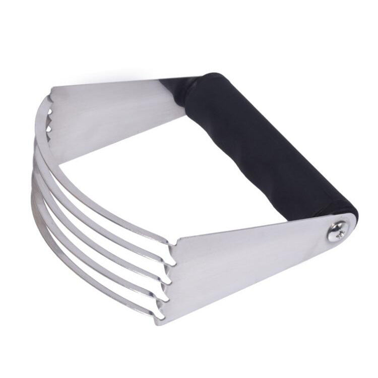 Stainless steel pastry dough knife