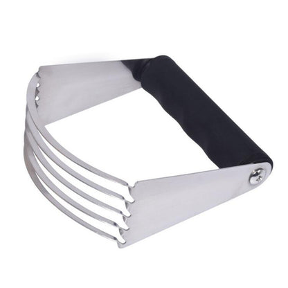 Stainless steel pastry dough knife