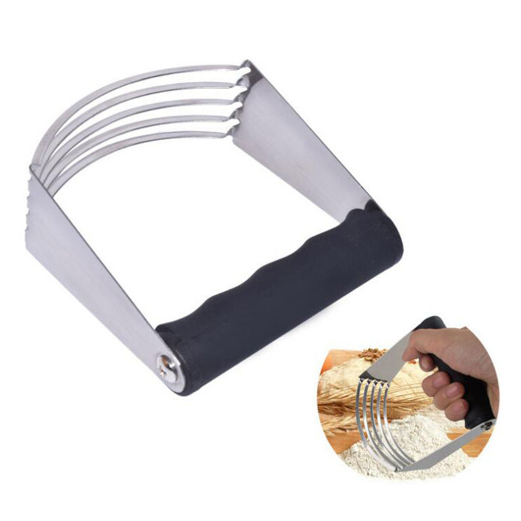 Stainless steel pastry dough knife