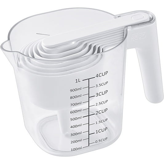 9-piece kitchen set of measuring cups