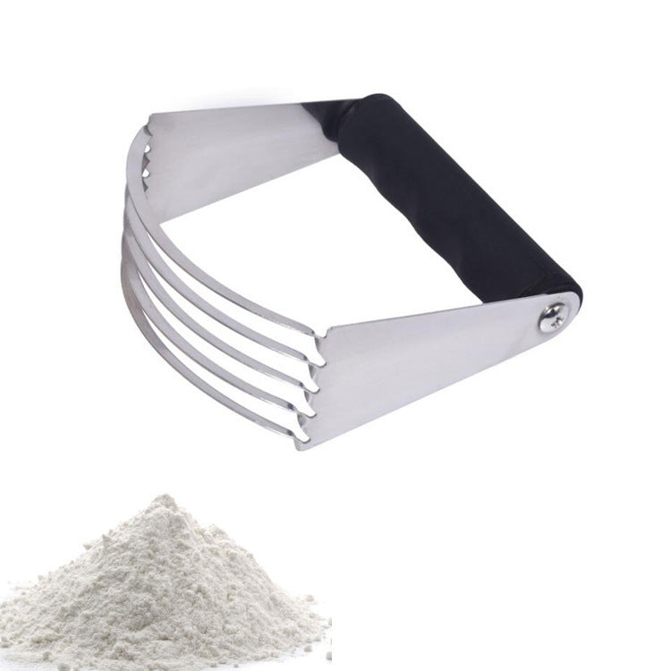 Stainless steel pastry dough knife