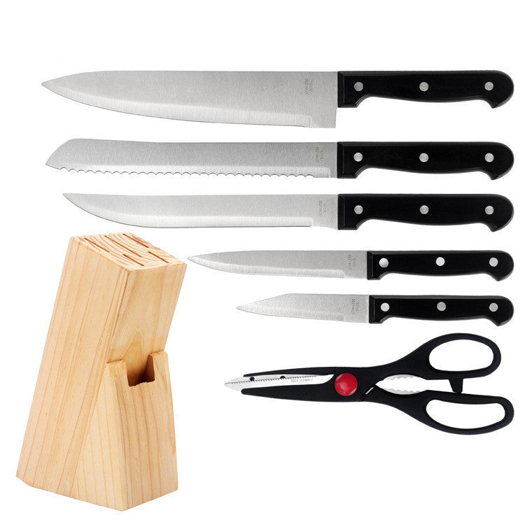 New Multi-functional 7 Piece Home Kitchen Knife Set