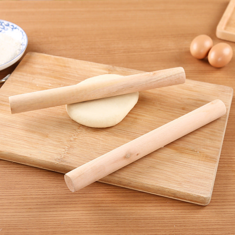 Baking Tool Solid Wood Rolling Pin Theaceous Dough Rolling Paint Free Wax Free Wood Rolling Pin Dumpling Wrapper Stick