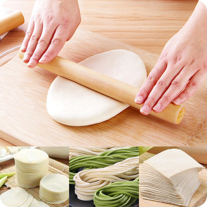 Baking Tool Solid Wood Rolling Pin Theaceous Dough Rolling Paint Free Wax Free Wood Rolling Pin Dumpling Wrapper Stick