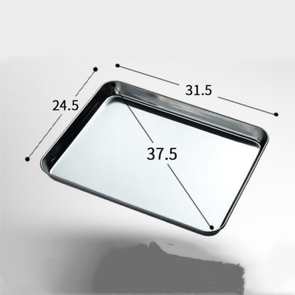 Stainless Steel Steamed Baking Trays With Rectangular Thickened Shallow Tray