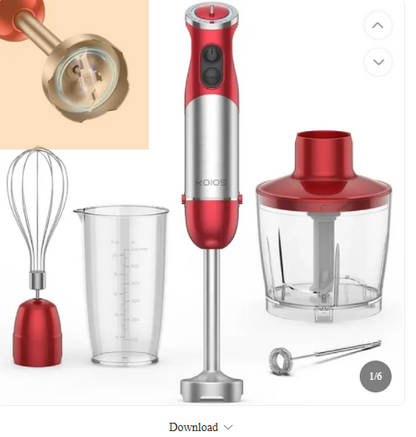 KOIOS 5-in-1 Hand Immersion Blender 1000W