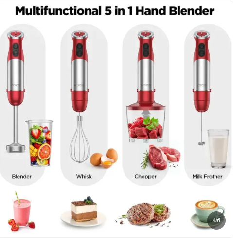 KOIOS 5-in-1 Hand Immersion Blender 1000W